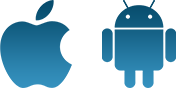 モバイルOS：iOS、Android